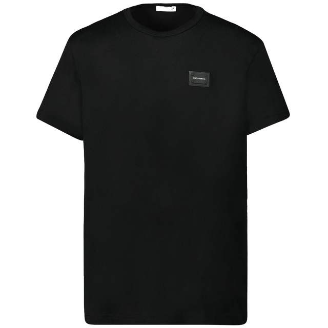 Dolce & Gabbana Kinder Jongens T-Shirt Zwart 12Y
