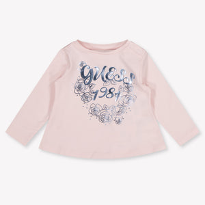 Guess Baby Meisjes T-Shirt In Licht Roze