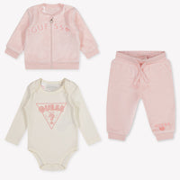 Guess Baby Meisjes Joggingpak In Licht Roze