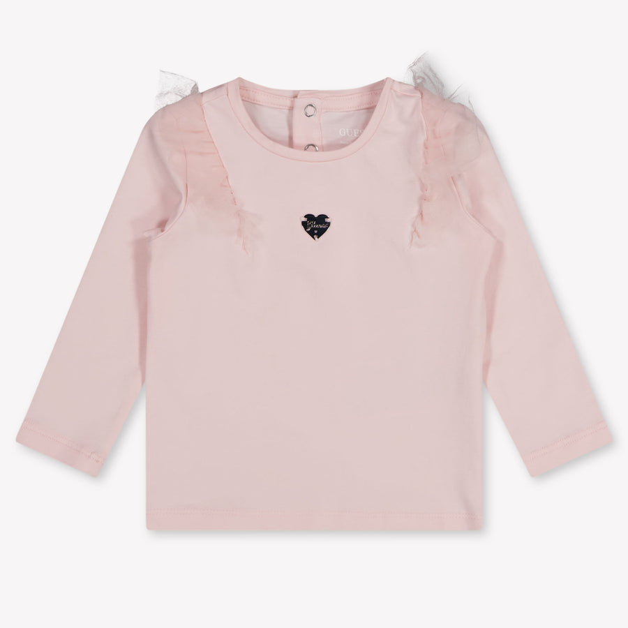 Guess Baby Meisjes T-Shirt In Licht Roze