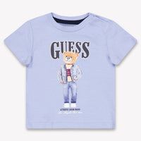 Guess Baby Jongens T-Shirt In Licht Blauw