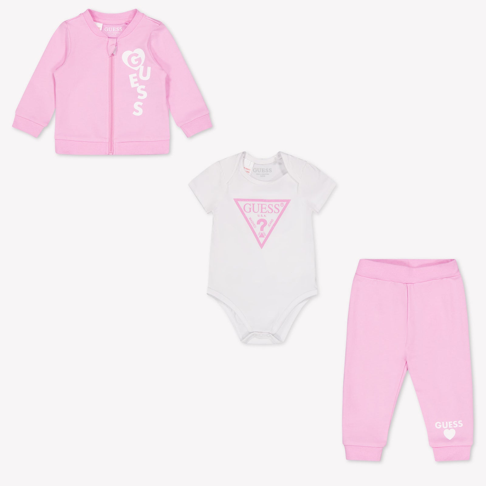 Guess Baby Meisjes Joggingpak In Roze