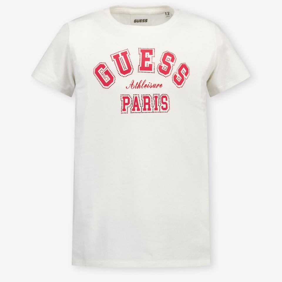 Guess Kinder Meisjes T-Shirt In Wit