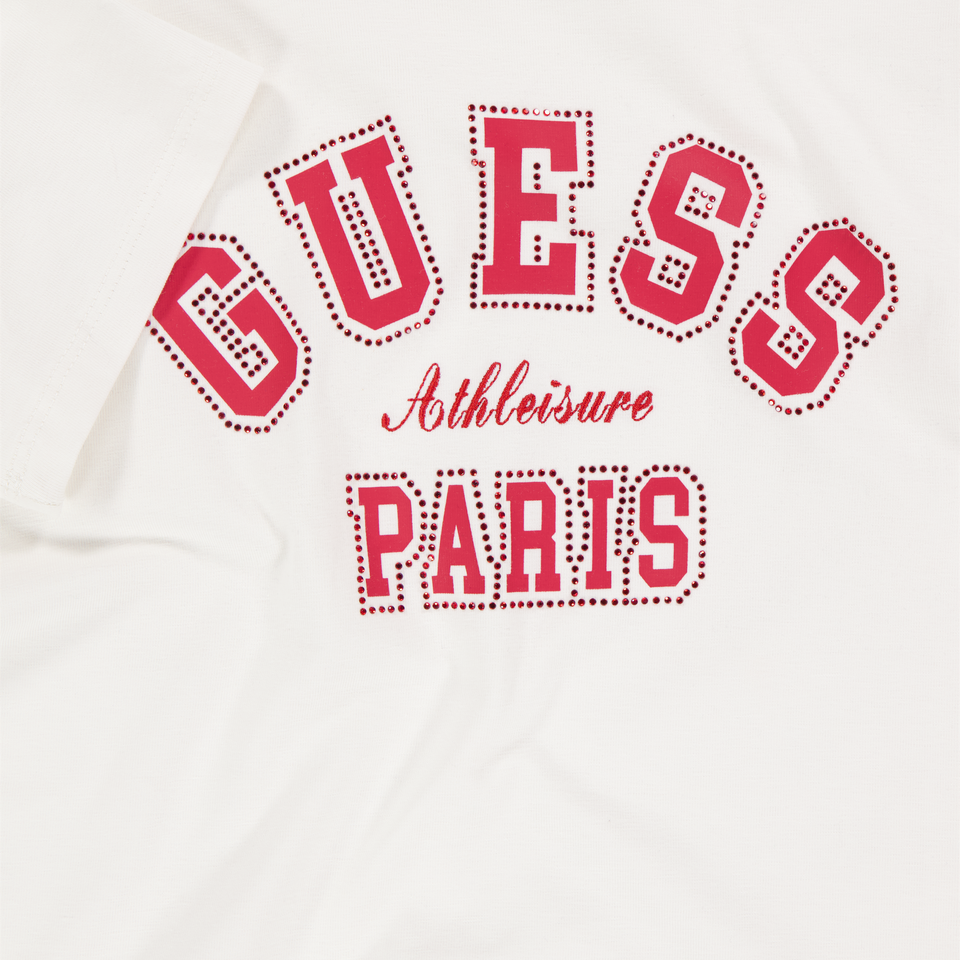 Guess Kinder Meisjes T-Shirt In Wit