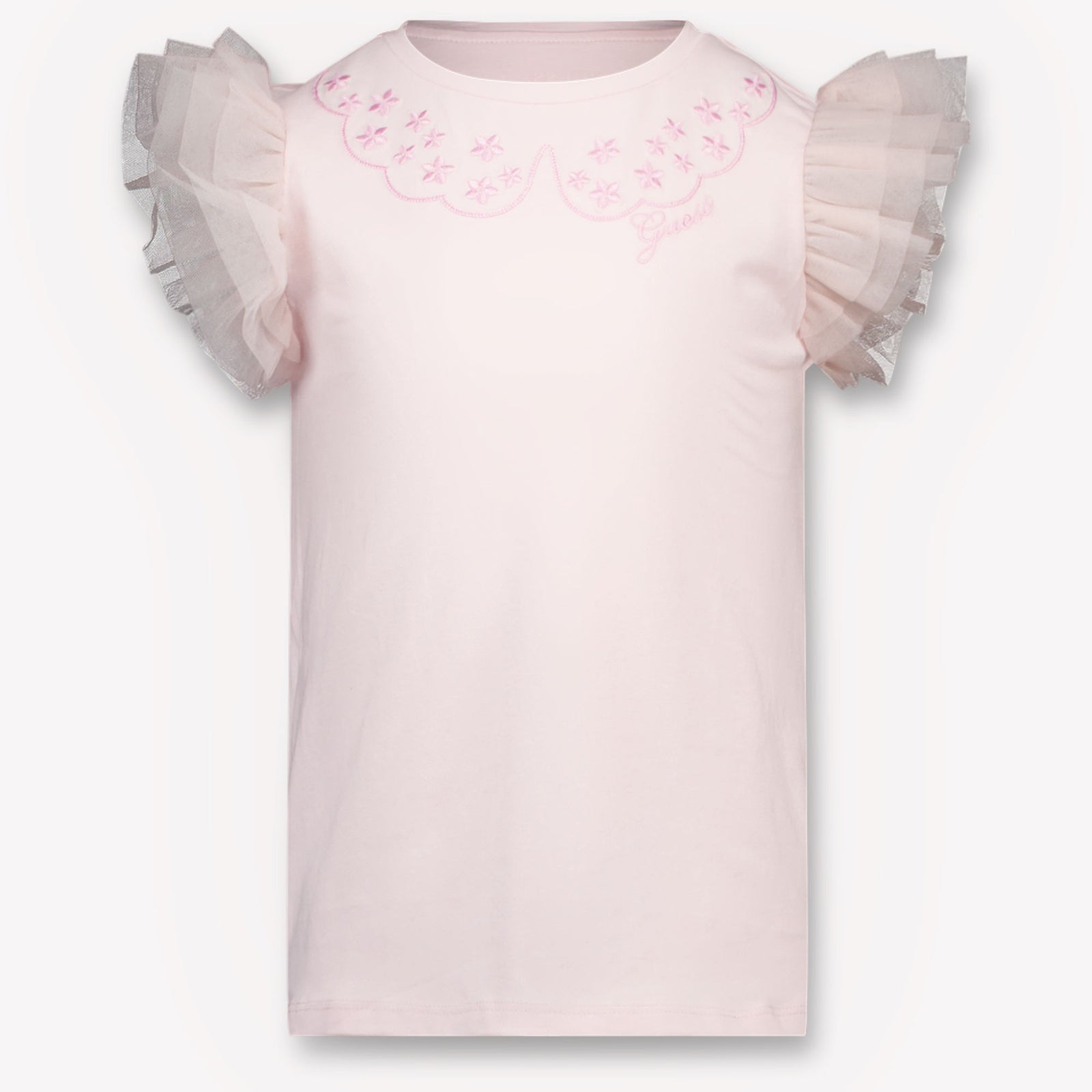 Guess Kinder Meisjes T-Shirt In Licht Roze