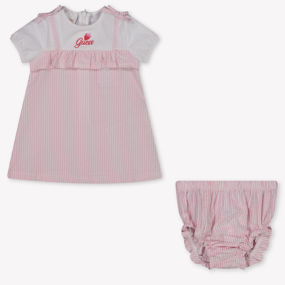 Guess Baby Meisjes Jurk In Wit