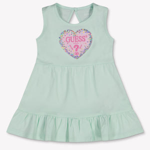 Guess Baby Meisjes Jurk In Mint