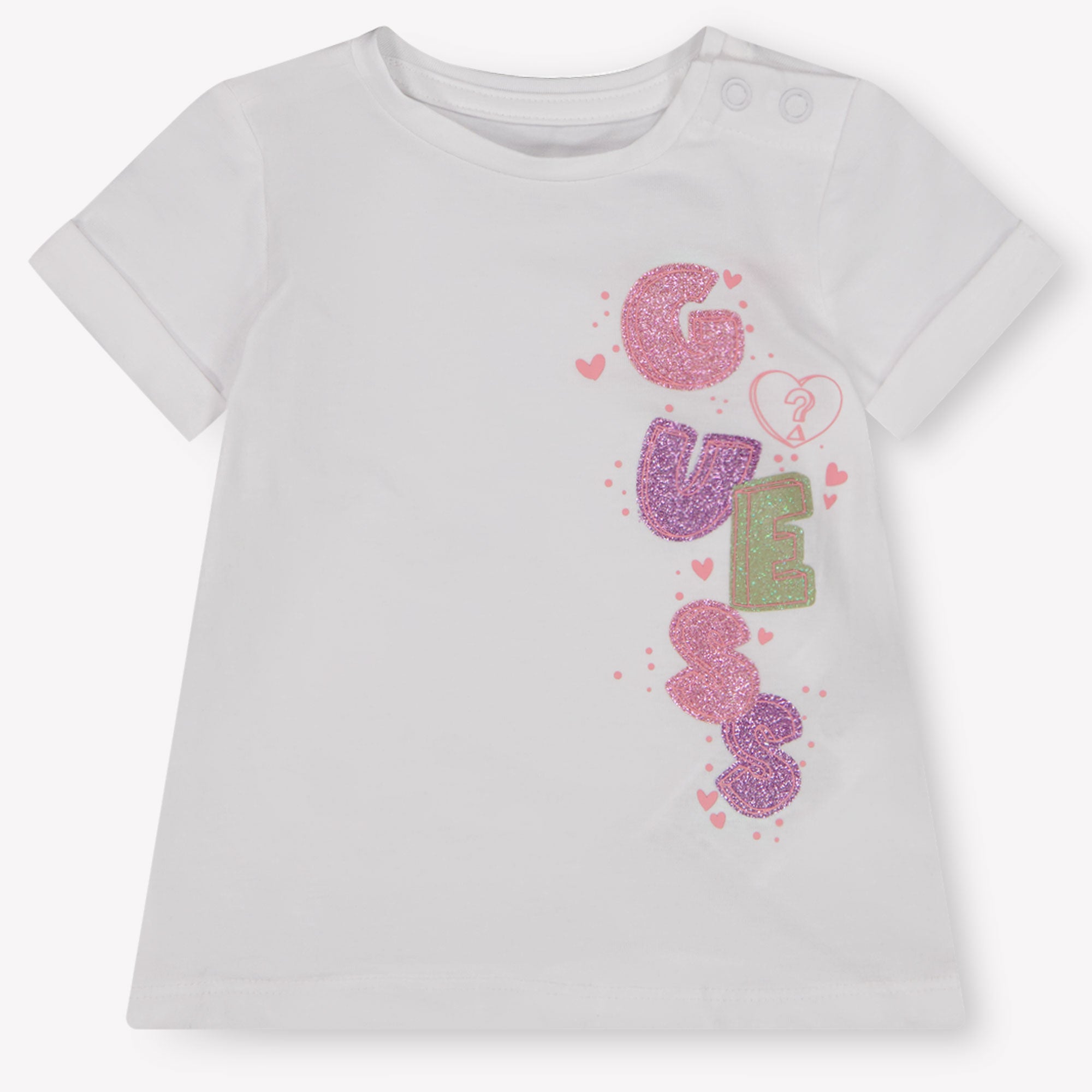 Guess Baby Meisjes T-Shirt In Wit