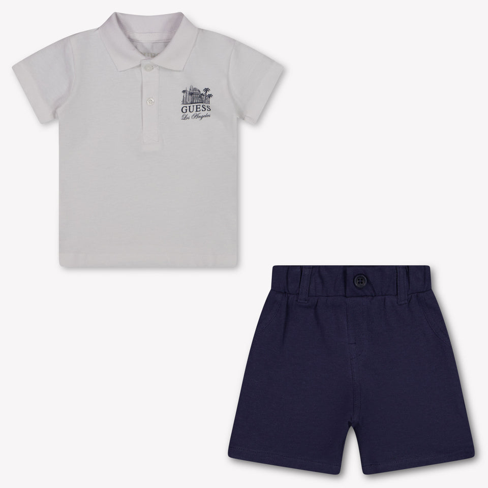 Guess Baby Jongens Setje In Wit