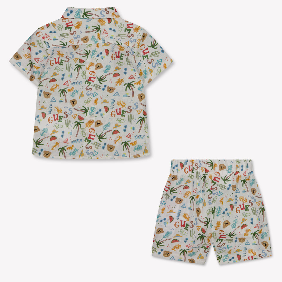 Guess Baby Jongens Setje In Off White