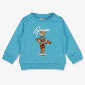 Guess Baby Jongens Trui In Turquoise