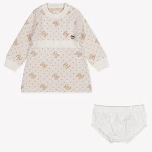 Guess Baby Girls Dress In OffWhite