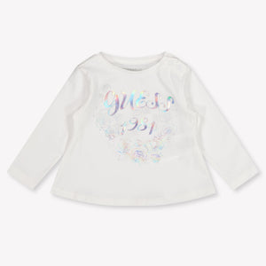 Guess Baby Meisjes T-Shirt In Wit