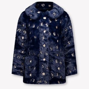 Guess Kinder Meisjes Faux Fur Jassen In Navy