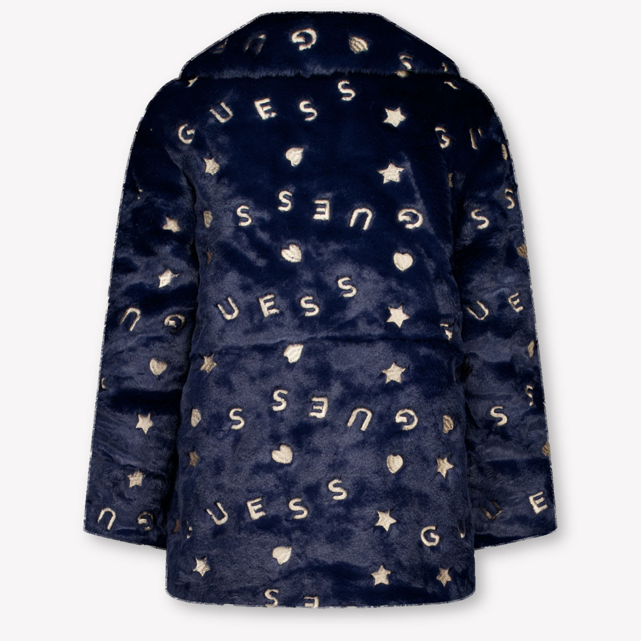 Guess Kinder Meisjes Faux Fur Jassen In Navy