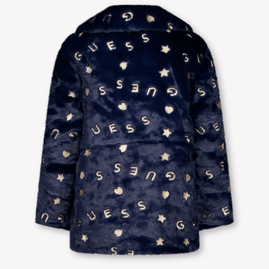 Guess Kinder Meisjes Faux Fur Jassen In Navy