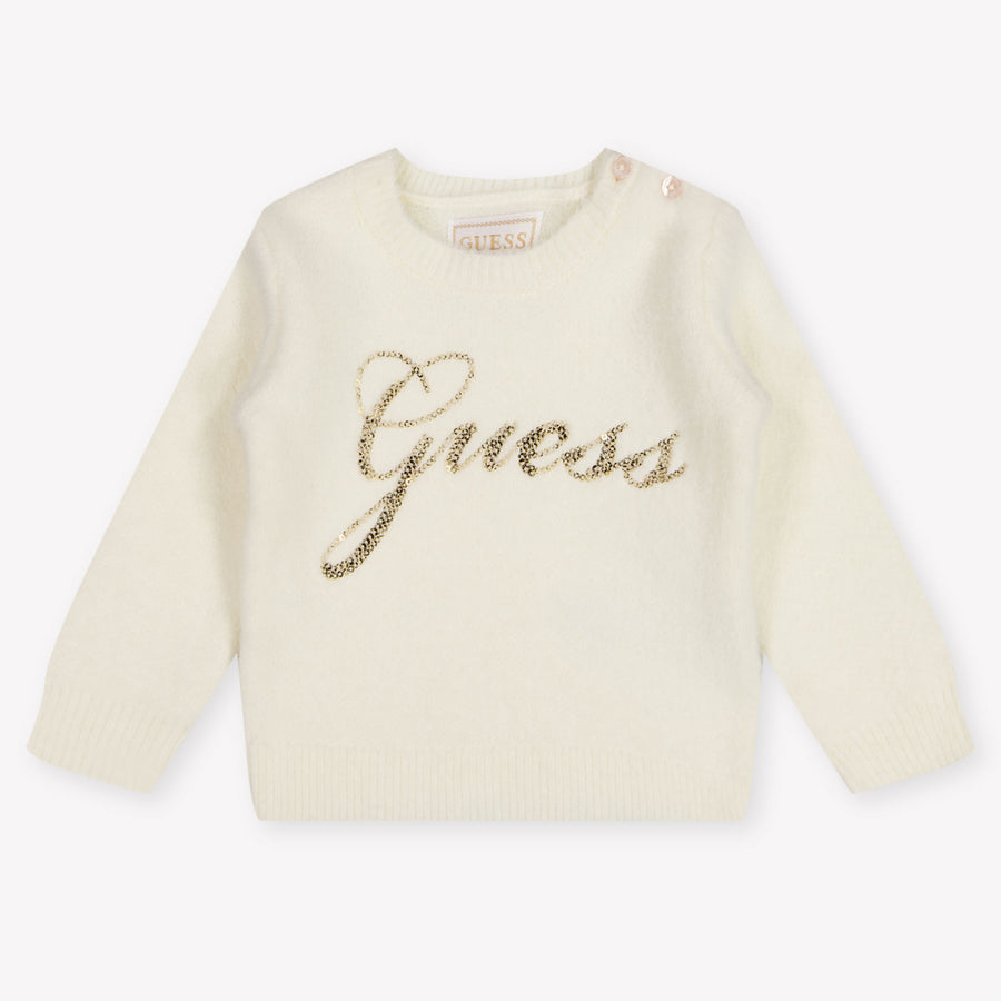 Guess Baby Meisjes Trui In Off White