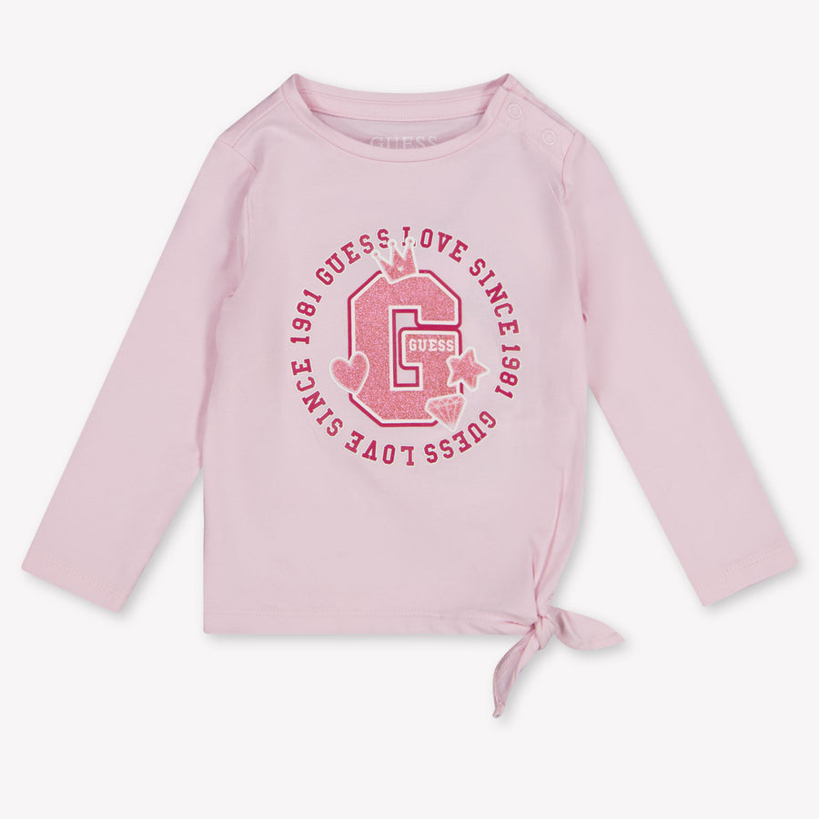 Guess Baby Meisjes T-Shirt In Licht Roze