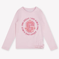 Guess Kinder Meisjes T-Shirt In Licht Roze