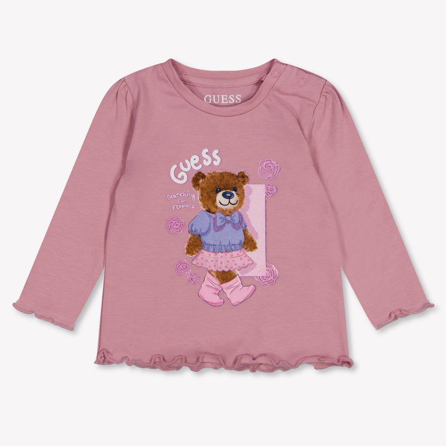 Guess Baby Meisjes T-Shirt In Roze