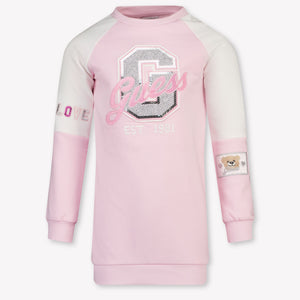 Guess Kinder Meisjes Jurk In Licht Roze