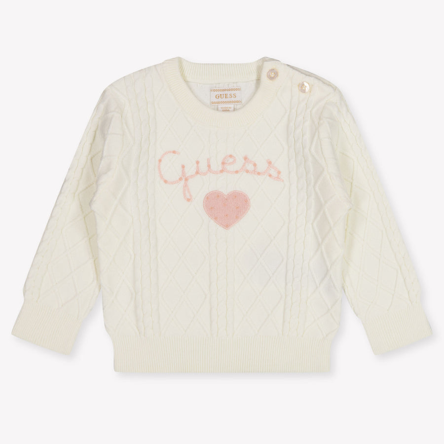 Guess Baby Girls Sweater in Off-White