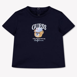Guess Baby Jongens T-Shirt In Navy
