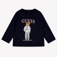 Guess Baby Jongens T-Shirt In Navy