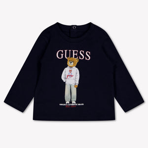 Guess Baby Jongens T-Shirt In Navy