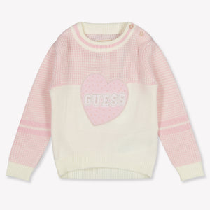 Guess Baby Meisjes Trui In Licht Roze