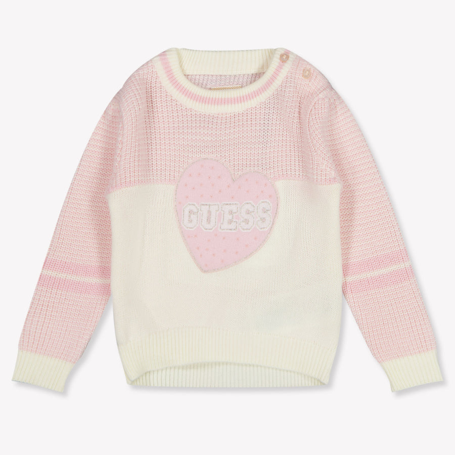 Guess Baby Meisjes Trui In Licht Roze