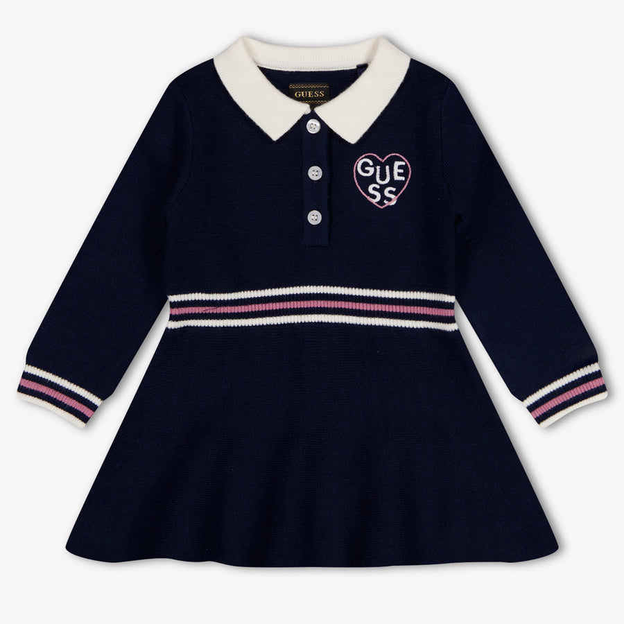 Guess Baby Meisjes Jurk In Navy