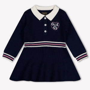 Guess Baby Meisjes Jurk In Navy