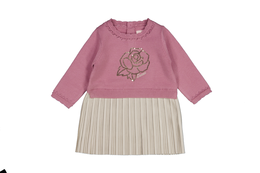 Guess Baby Meisjes Jurk In Roze