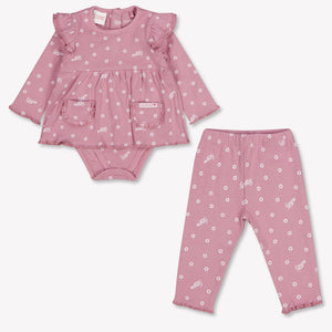 Guess Baby Meisjes Setje In Oud Roze