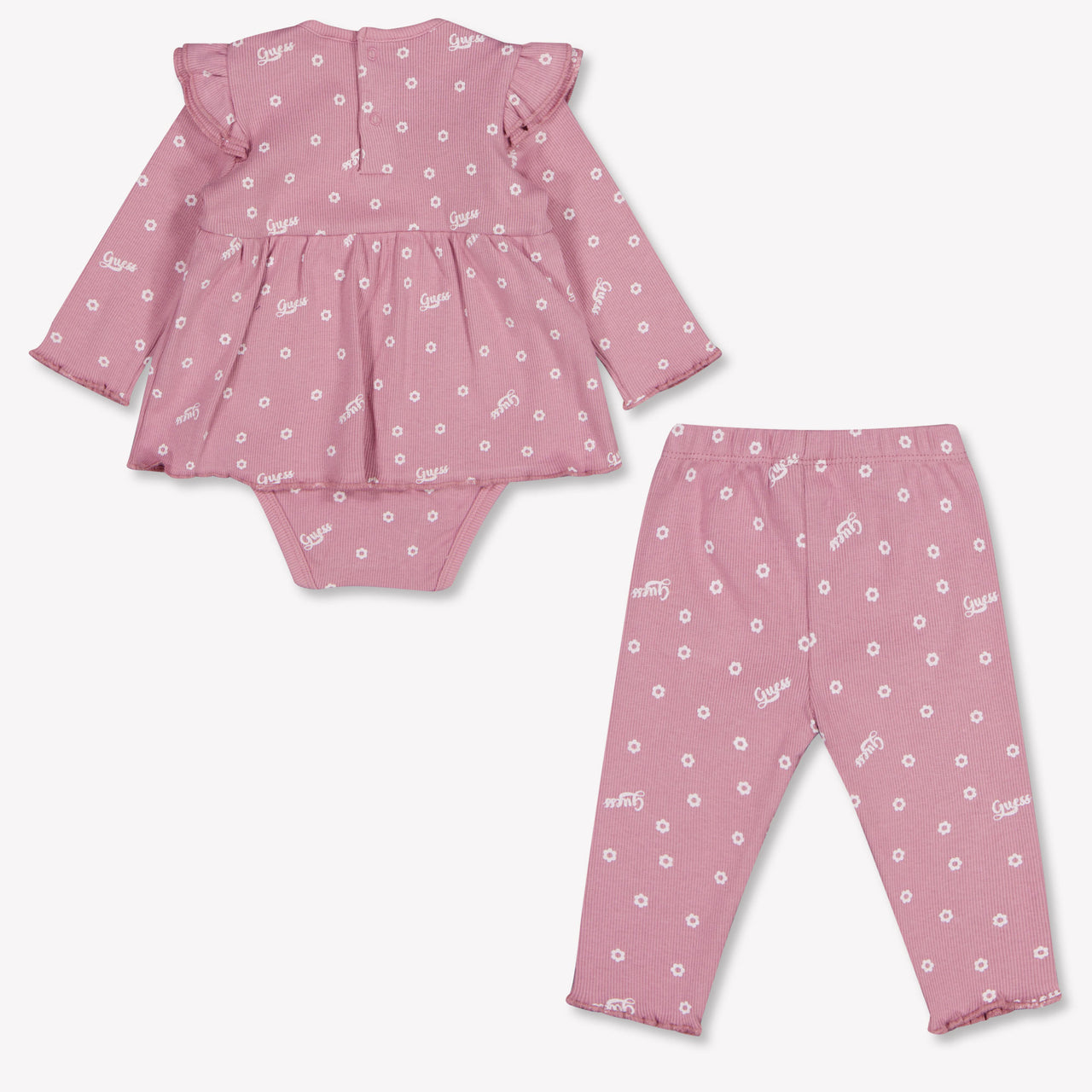 Guess Baby Meisjes Setje In Oud Roze