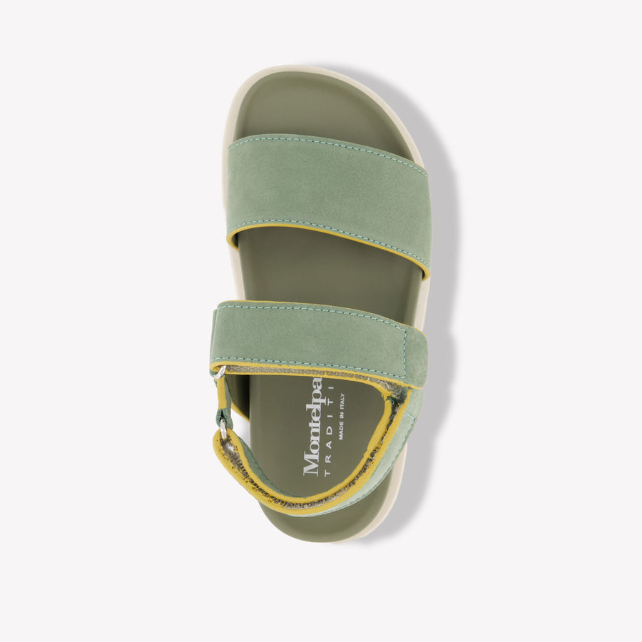 Andrea Montelpare Jongens Sandalen In Olijf Groen