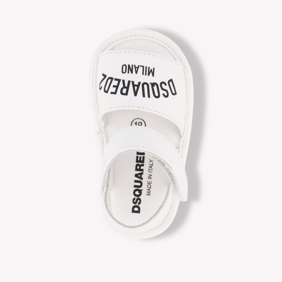 Dsquared2 Baby Jongens Sandalen in Wit