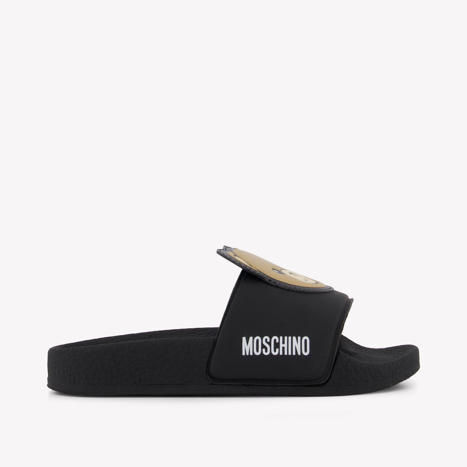 Moschino Unisex Slippers In Zwart