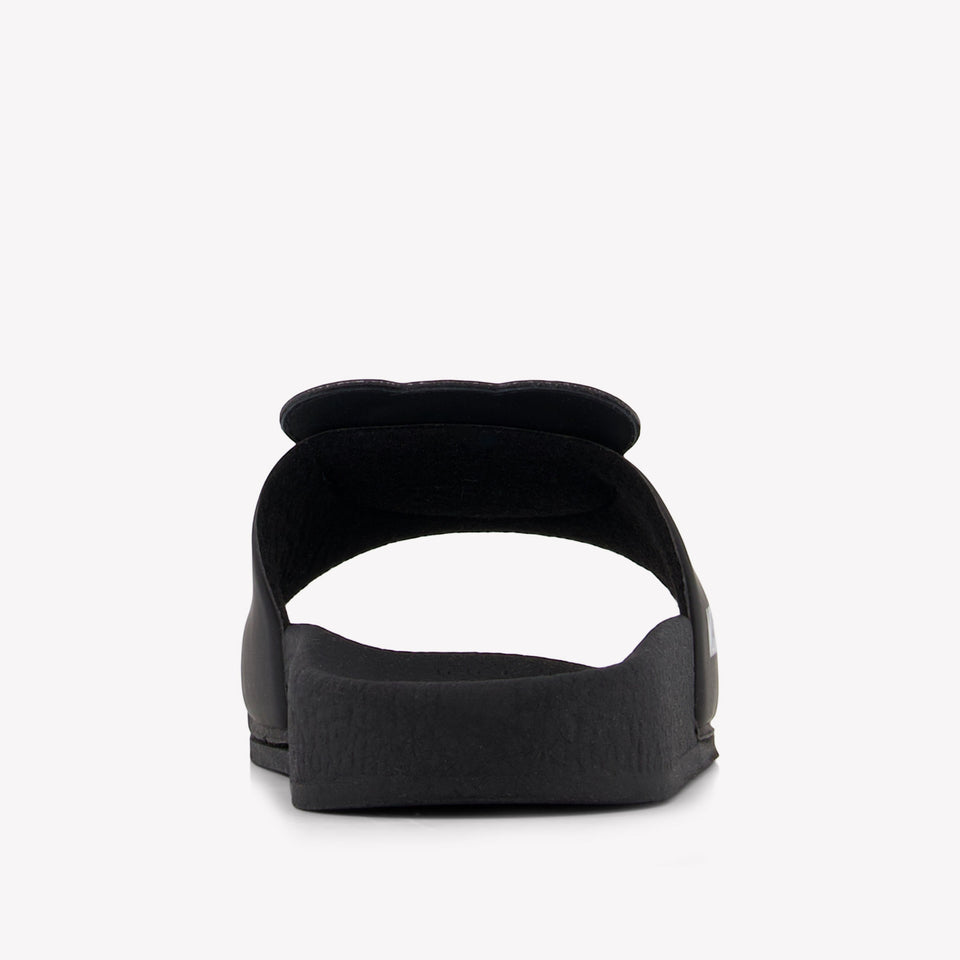 Moschino Unisex Slippers In Zwart