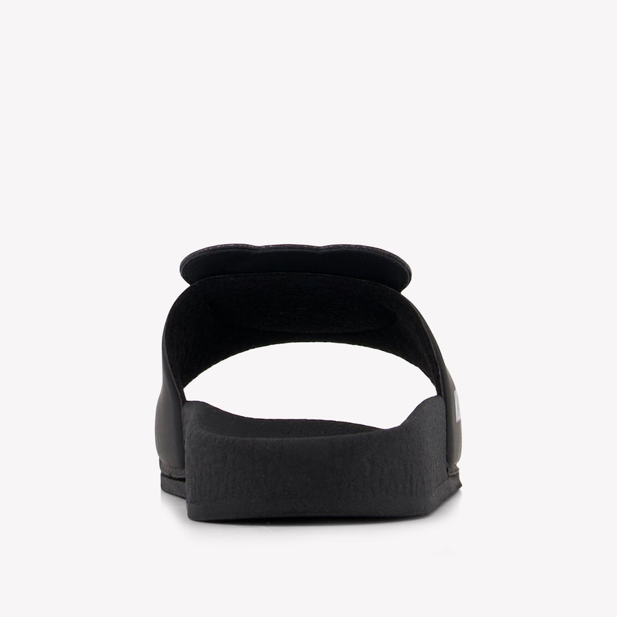 Moschino Unisex Slippers In Zwart