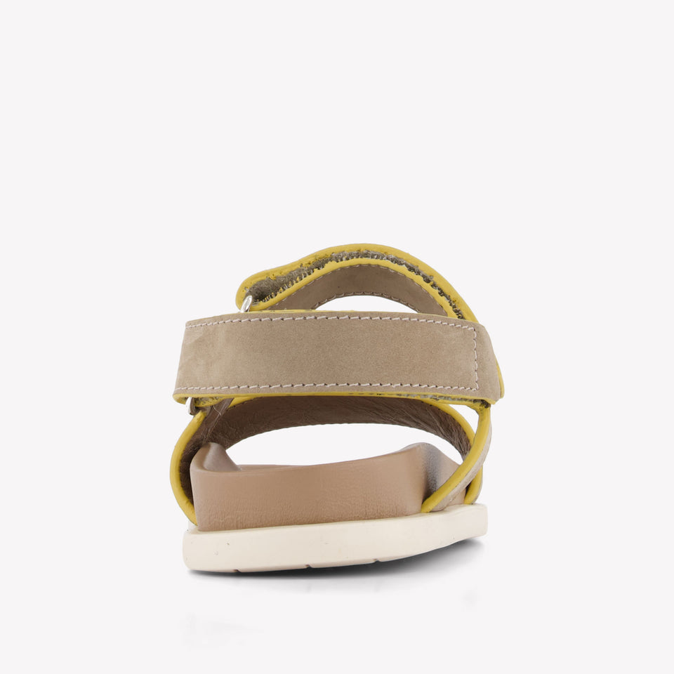 Andrea Montelpare Jongens Sandalen In Taupe