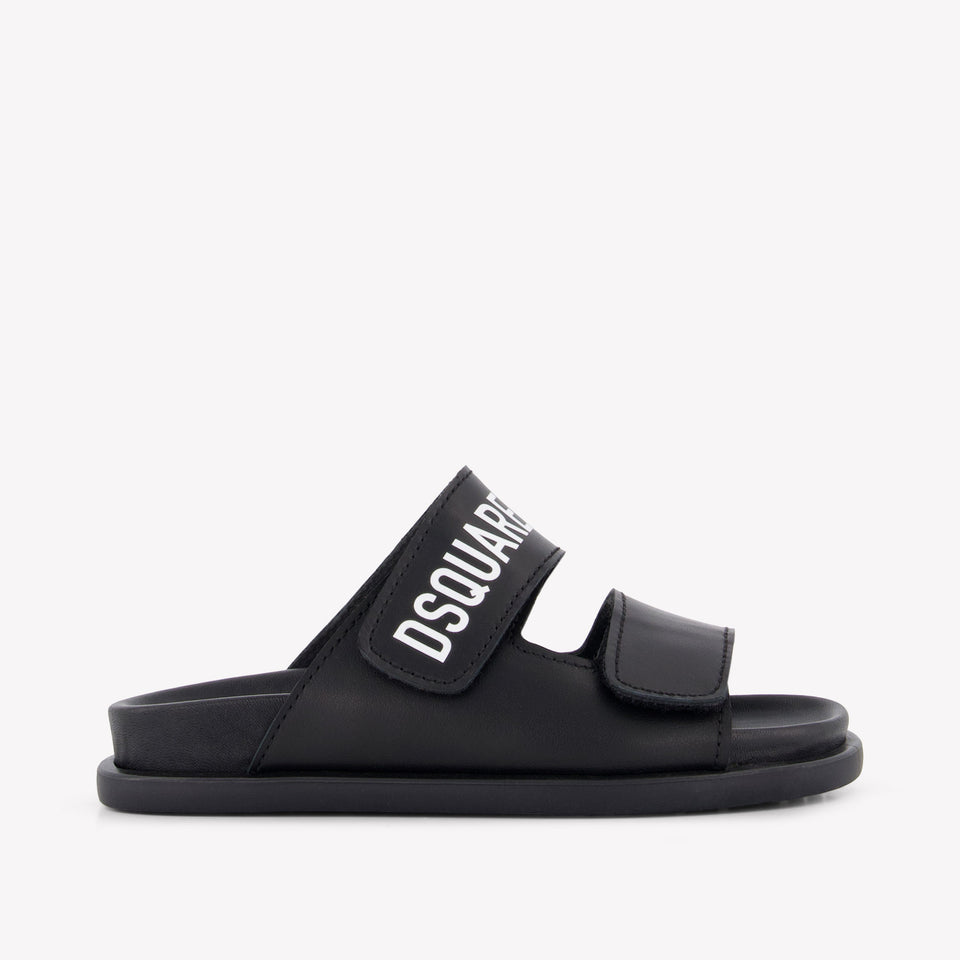 Dsquared2 Jongens Slippers In Zwart