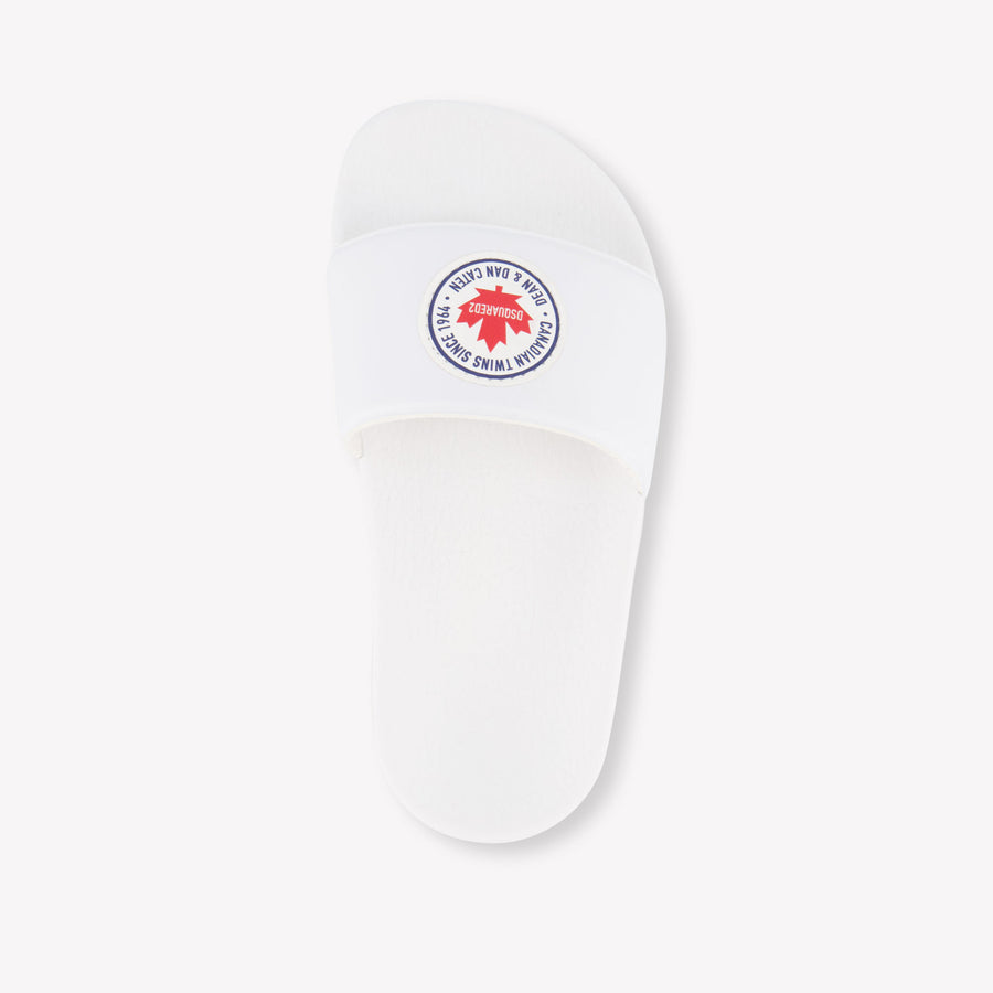 Dsquared2 Jongens Slippers In Wit