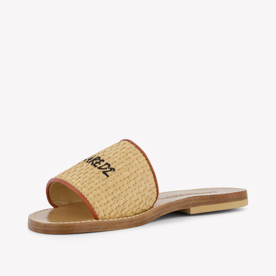 Dsquared2 Meisjes Slippers In Beige