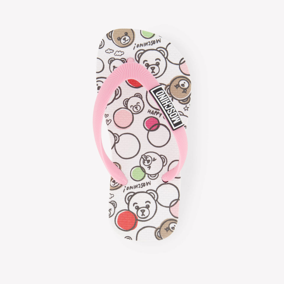 Moschino Meisjes Slippers In Roze