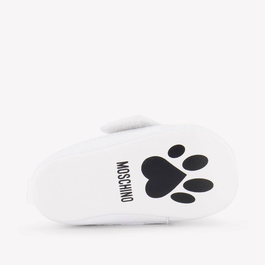 Moschino Baby Jongens Sneakers In Wit