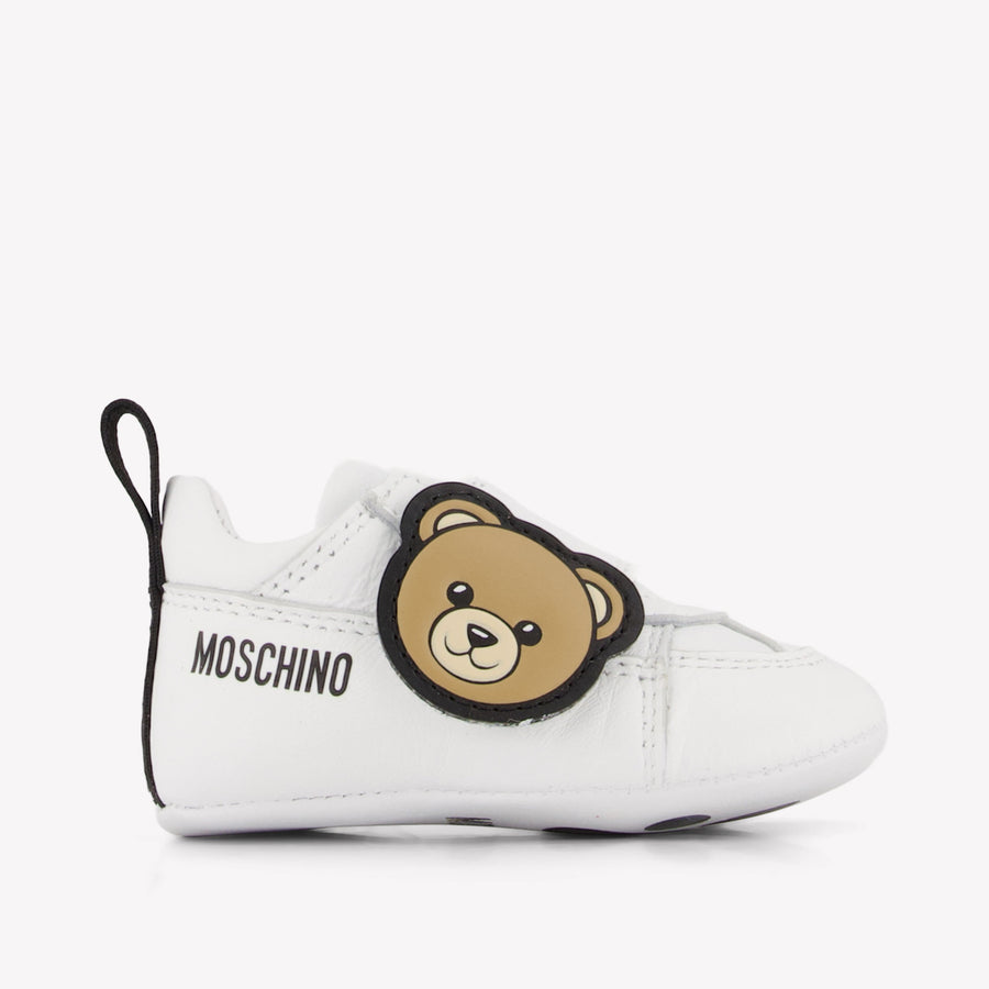 Moschino Baby Unisex Sneakers In Wit