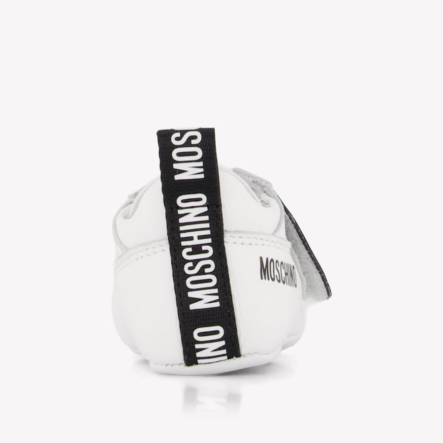 Moschino Baby Unisex Sneakers In Wit