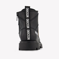 Moschino Kids Unisex Boots In Black